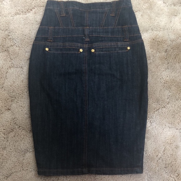 Denim high waist skirt - Picture 6 of 13
